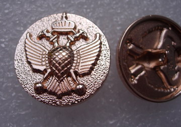BZ13 25mm Eagle Crown Blazer Buttons Knots Shank Gold Brass 4pcs