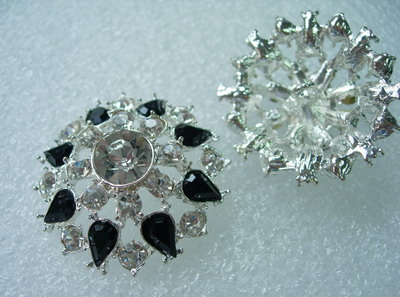 CY05 39mm Crystal Rhinestones Button Knot Jewelry Design - Click Image to Close