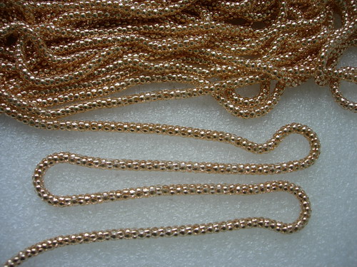 FR111 Trendy Gold Snake Corn-Style Chain Jewelry/Craft 1Yard