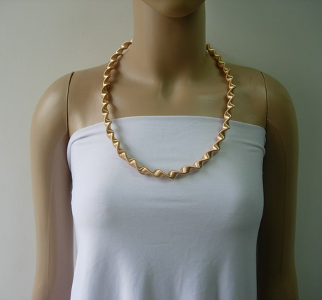 FR118 9mm Rick Rack Tension Snake Metal Chain Gold DIY Jewel FR118 9mm Rick Rack Tension Snake Metal Chain Gold DIY Jewel