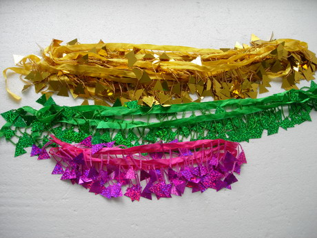 FR133 Multicolor Triangle Paillette Beaded Fringe Assorted 9yds FR133 Multicolor Triangle Paillette Beaded Fringe Assorted 9yds