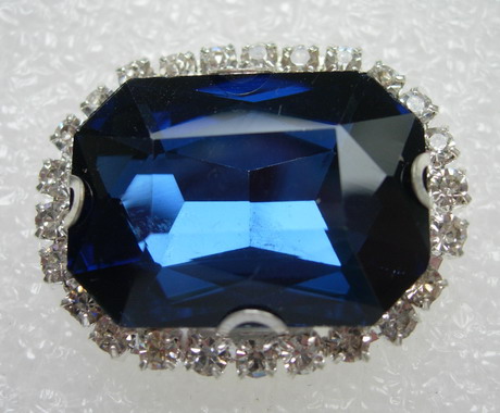 RM120 18x25 Octagon Gemstone Diamante w/Setting Jewelry Montana