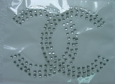 HF132 CC Double C Rhinestones Hotfix Heat Transfer HF132 CC Double C Rhinestones Hotfix Heat Transfer