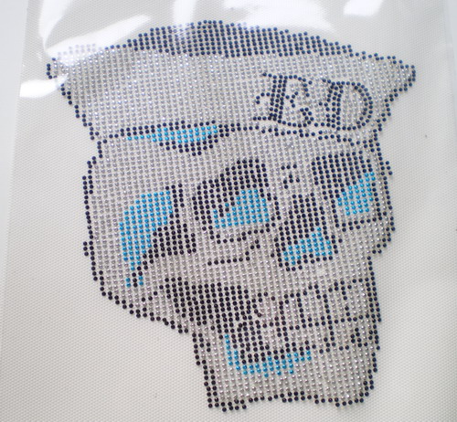 HF81 Rhinestud Hot Fix Hotfix Heat Transfer Skull ED Hardy HF81 Rhinestud Hot Fix Hotfix Heat Transfer Skull ED Hardy