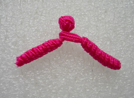 FG177 Fuchsia Twist Chinese Frog Closure Buttons Knots 10pr FG177 Fuchsia Twist Chinese Frog Closure Buttons Knots 10pr