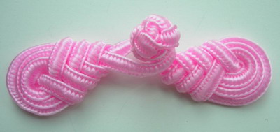 FG68 Chinese Frog Closure Buttons Knots (Pipa) Pink 5pairs