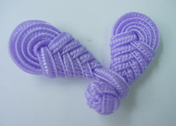 FG72 Chinese Frog Closure Buttons Knots (Pipa) Lavender 5pr