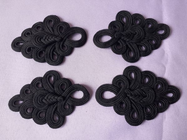 MR216 Loopy Floral Cord Braided Epaulette Shoulder Applique 4pc MR216 Loopy Floral Cord Braided Epaulette Shoulder Applique 4pc