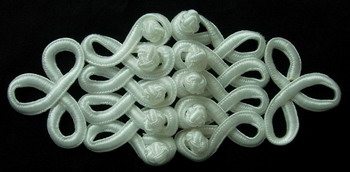 MR36 Macrame Cord Fastener Knots Buckle Fashion Ornament Cream MR36 Macrame Cord Fastener Knots Buckle Fashion Ornament Cream