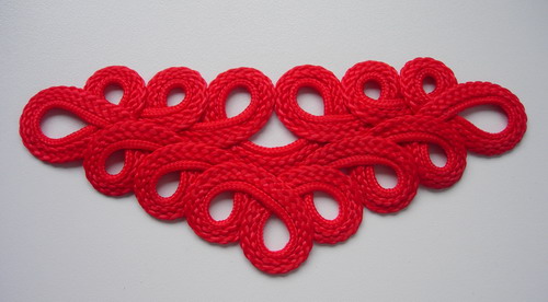 MR47-2 Loopy Macrame Ornament for Decoration / Fashion Red MR47-2 Loopy Macrame Ornament for Decoration / Fashion Red