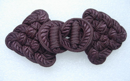 MR48 Braided Corded Closures Knots Buttons Decoration Brown - Click Image to Close