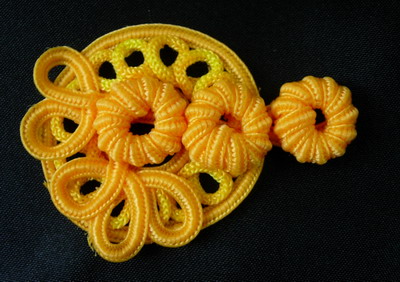 Orange Handbags on Knots    Mr53 Big Cycle Knots Buckle Handmand Ornament Macrame Orange