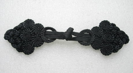 MR82 Trendy Unique Braided Cycles Macrame Knots Fastener Black