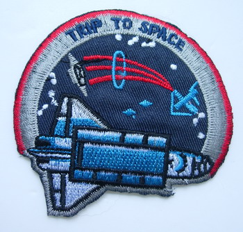 AS02 Trip To Space Shuttle Embroidery Patch Applique IronOn NASA - Click Image to Close