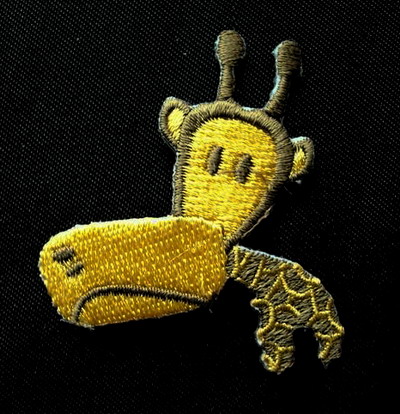 PC09 Small Giraffe Embroidery Patch Applique Badge Iron On PC09 Small Giraffe Embroidery Patch Applique Badge Iron On