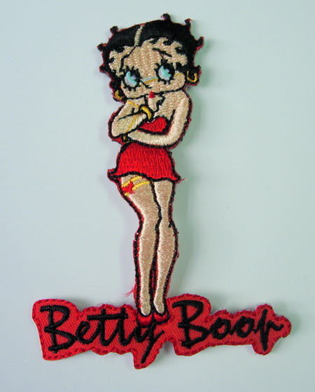 PC10 Betty Boop Red Dress Embroidery Patch Applique Iron On