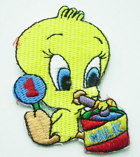 PC12 Tweety Bird Embroidery Patch Applique Iron On PC12 Tweety Bird Embroidery Patch Applique Iron On