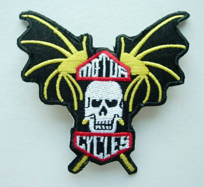 PC27 Motor Cycles Skull Devil Embroidery Patch Applique Iron On