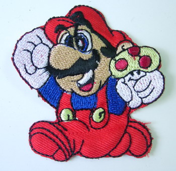PC77 Super Mario Bros Patch Iron On Embroidery Applique