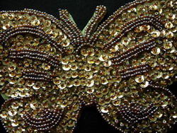 butterfly sequin bead applique