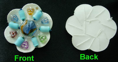 SB10 Colorful Rhinestones Motif Applique Brooch 4pcs