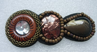 SB195 Vintage Gems Stones Beaded Jewelry Applique Jewel Craft