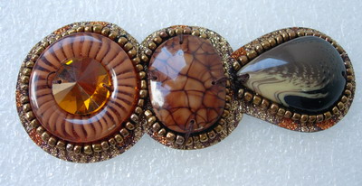 SB196 Vintage Gems Stones Beaded Jewelry Applique Jewel Craft