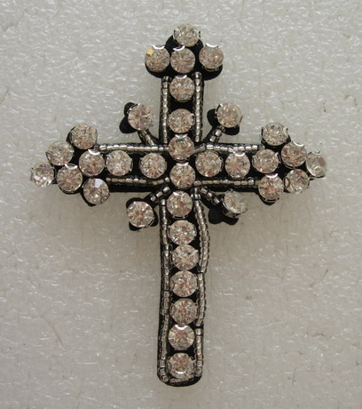 SB265 Punk CATHOLIC CROSS Gemstones Motif Jewelry - Click Image to Close