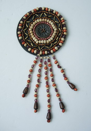 SB93 Finged Cycle Beaded Applique Handmade Craft SB93 Finged Cycle Beaded Applique Handmade Craft
