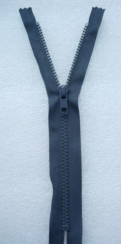 ZP18 23cm Plastic Zipper Dark Grey 5pcs