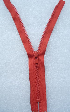 ZP21 23cm Plastic Zipper Orange 5pcs