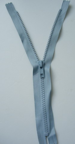 ZP36 25cm Plastic Zipper Light Grey 5pcs