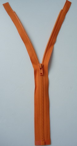 ZP39 25cm Plastic Zipper Orange 5pcs - Click Image to Close