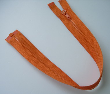 ZP41 33cm Plastic Zipper Orange 5pcs - Click Image to Close