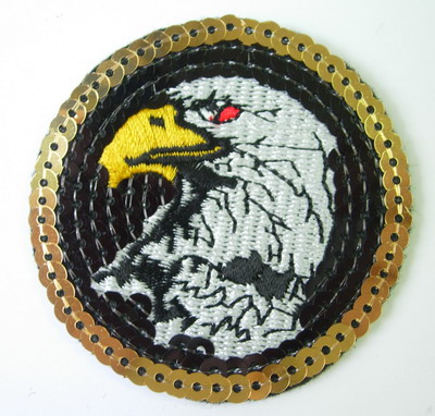 SY81 American Eagle Patch Embroidery Sequin Applique Iron On - Click Image to Close