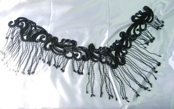 HP01-2 Sequin Bead Applique w/Fringed for Hip Belt Scarf HP01-2 Sequin Bead Applique w/Fringed for Hip Belt Scarf