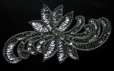 HP03 Silver Sequin Bead Applique for Hip Belt Belly Dance HP03 Silver Sequin Bead Applique for Hip Belt Belly Dance