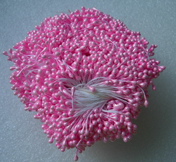 SH03 Double Head Flower Stamens Pink 3mm x 5bundles SH03 Double Head Flower Stamens Pink 3mm x 5bundles