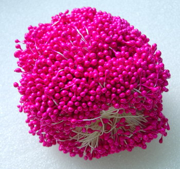 SH04 Double Head Flower Stamens Fuchsia 3mm x 5bundles SH04 Double Head Flower Stamens Fuchsia 3mm x 5bundles