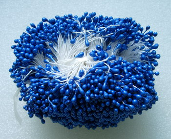 SH06 Double Head Flower Stamens Royal Blue 3mm x 5bundles SH06 Double Head Flower Stamens Royal Blue 3mm x 5bundles