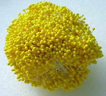 SH07 Double Head Flower Stamens Yellow 3mm x 5bundles SH07 Double Head Flower Stamens Yellow 3mm x 5bundles