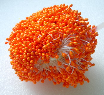 SH09 Double Head Flower Stamens Orange 3mm x 5bundles SH09 Double Head Flower Stamens Orange 3mm x 5bundles