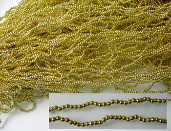 SD01 String Beads Gold 3mm 10yards