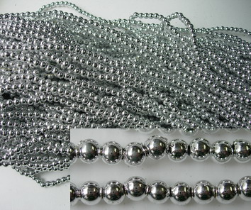 SD06 String Beads Silver 5mm 10yards