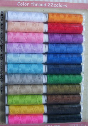 TS09 Polyester Sewing Thread Assortment 22Colors