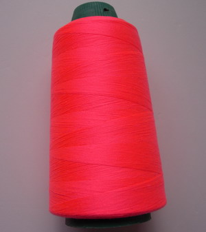 TS18 Neon Coral Pink Polyester Thread Threads 3000yds - Click Image to Close