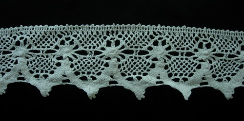 OT03 4" Crochet Cotton Lace White