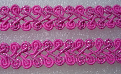 GB62 6/8" Wrights French Gimp Braid Trim Upholstery Fuchsia 10yd - Click Image to Close