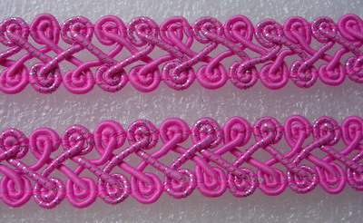 GB62 6/8" Wrights French Gimp Braid Trim Upholstery Fuchsia 10yd