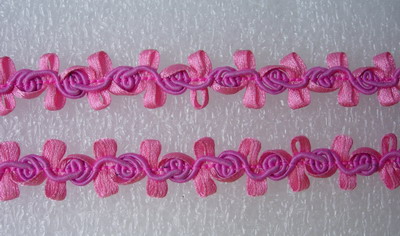 GB63 5/8" Fuchsia Pink Ribbon Corded Gimp Braid Trim Lace 10yds
